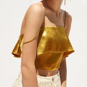 UO Gold Crop Tank Top